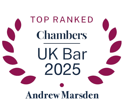 Commercial Chambers Ranked in Chambers UK Bar 2022 Award for Andrew Marsden